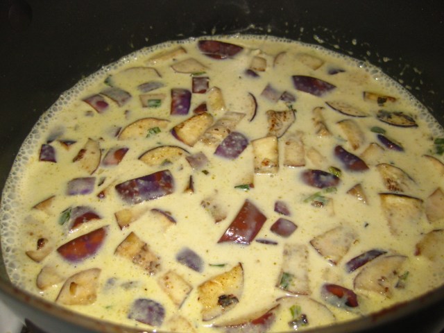 simmering all the ingredients together