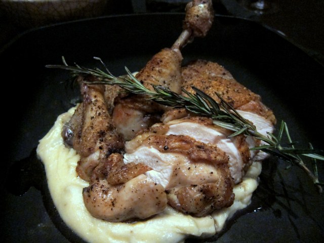 Fried Chicken with Mashed Potatoes