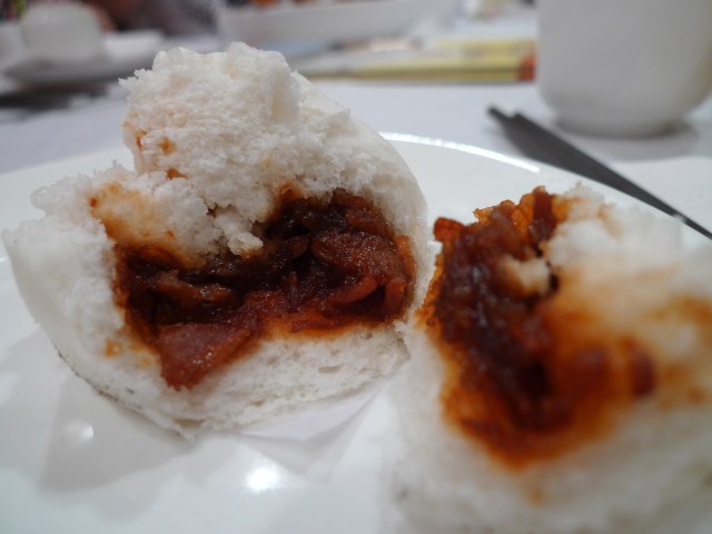 steamed bun with bbq pork filling