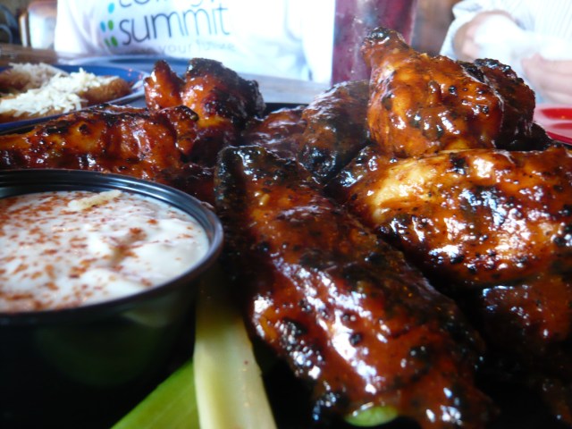 jumbo honey BBQ chicken wings