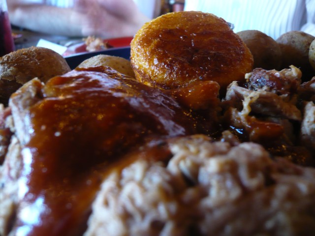 "big ass pork plate" w/ cornbread