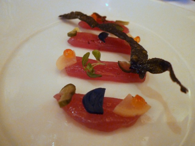 yellowfin tuna "prosciutto"