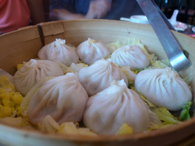 freshly steamed xiao long bao