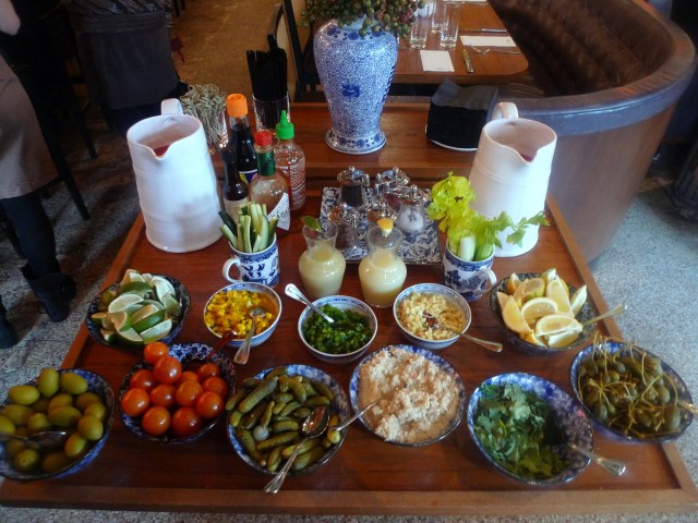 DIY Bloody Mary's bar