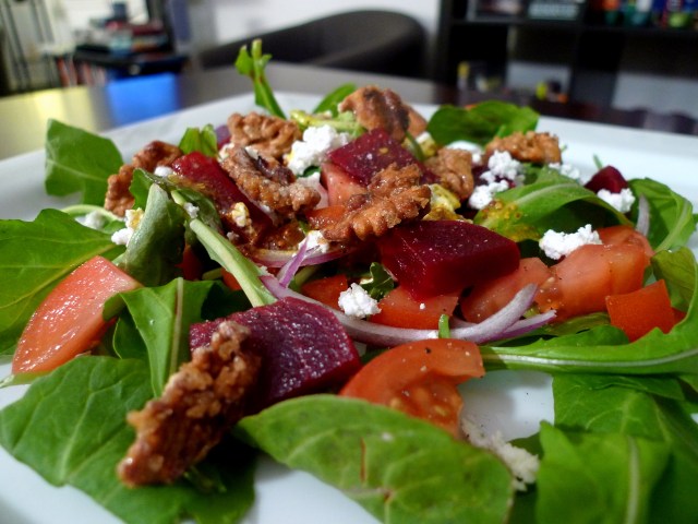 candied walnuts make a great salad topping