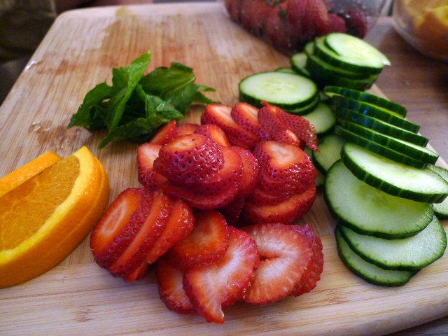 cut up fruit