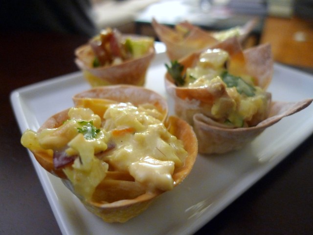 wonton baskets make a great party appetizer!