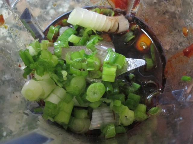 the glaze ingredients in a blender