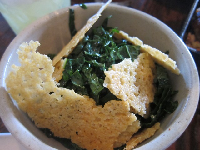 salad of lacinato kale w.chile penquin, lemon, toasted grana