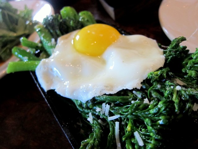 broccolini w.grana and LMR farm egg