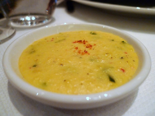 potato saffron puree