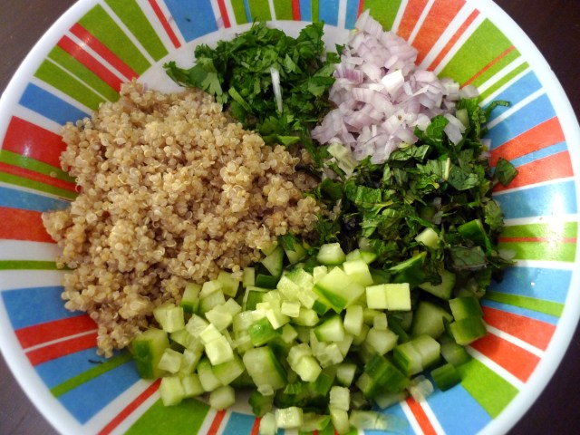 finely chop all the ingredients