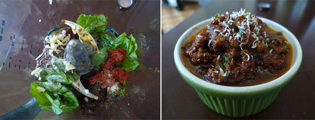 blend the tomato spread