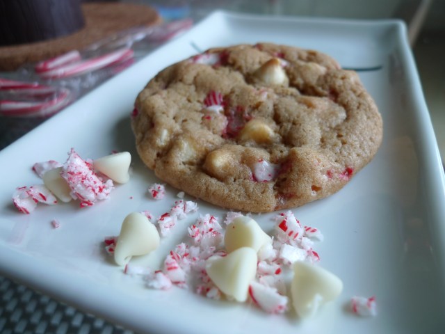 White Chocolate Chip and Candy Cane Cookies