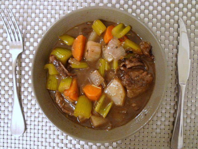 same stew recipe but with beef