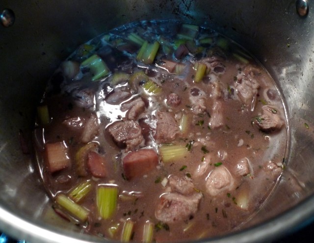 allow the stew to simmer