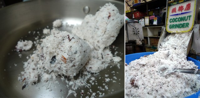 fresh grated coconut