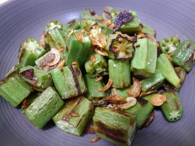 Garlic Roasted Okra