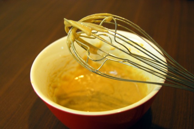 whisk all the ingredients together until smooth