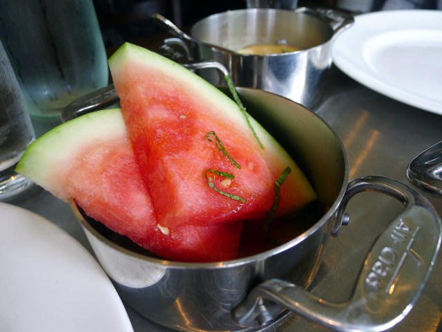 watermelon with mint