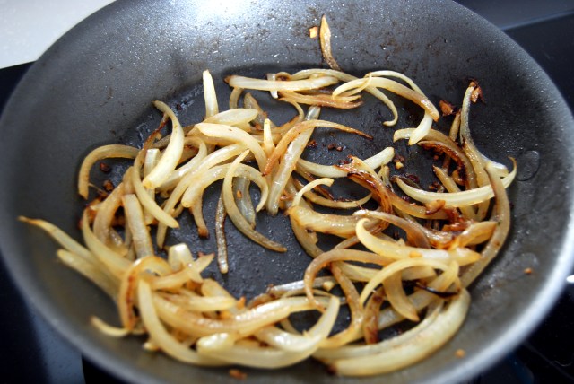 saute onions and garlic