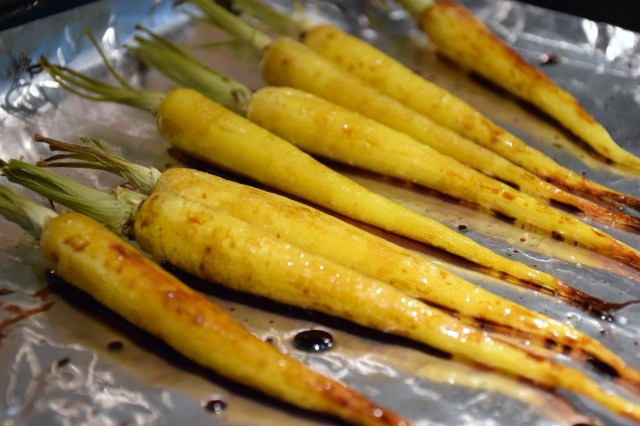 drizzle the basalmic vinegar and roast for another few minutes